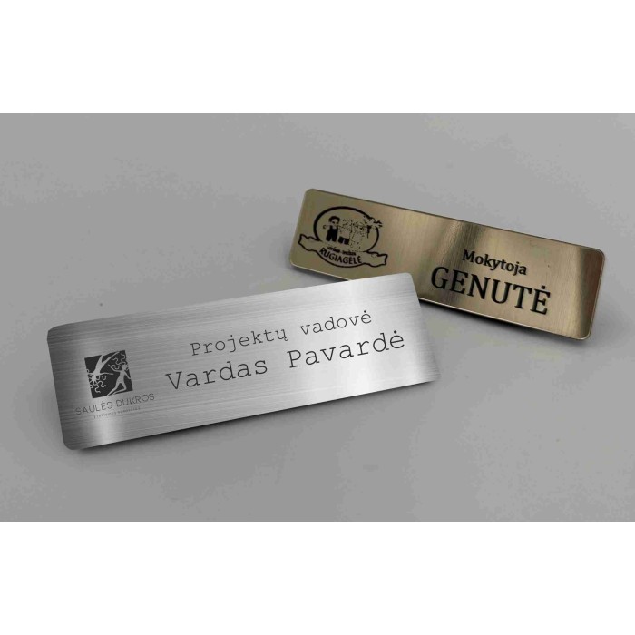 Vardinė kortelė su magnetu / Identifikatorius