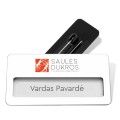 Vardinė plastikinė kortelė su žiogeliu / Identifikatorius. Dekoravimas įskaičiuotas