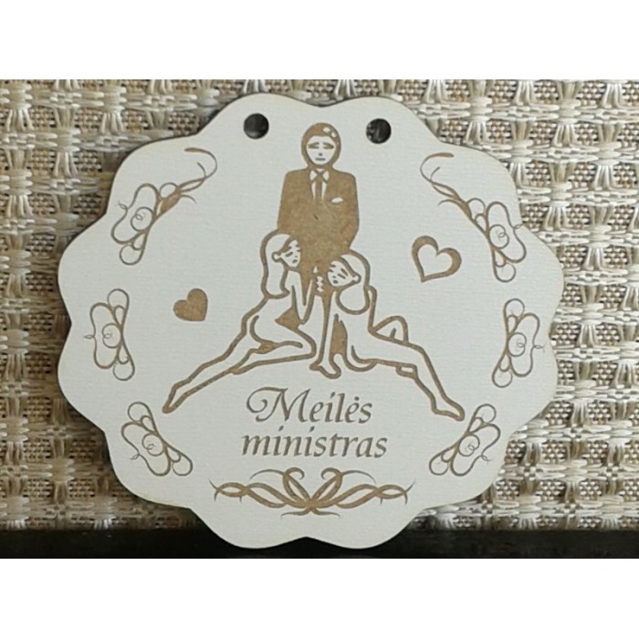 Vestuvinis medalis "MEILĖS MINISTRAS"