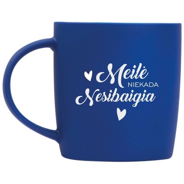 Puodelis NESIBAIGIA blue
