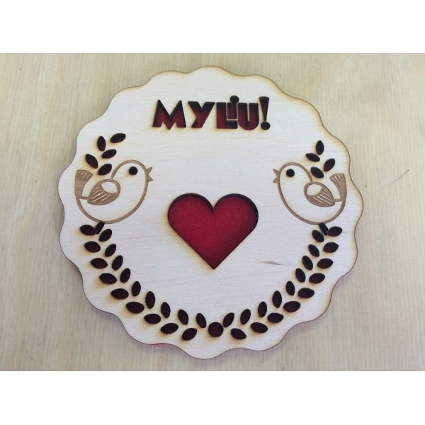 Padėkliukas puodeliui "MYLIU"