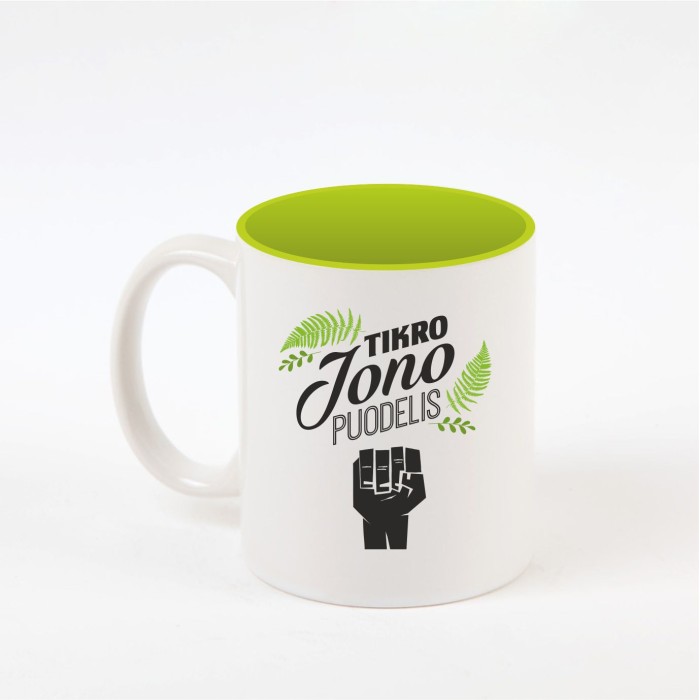 "Jono" dekoruotas puodelis